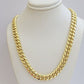 14k Yellow Gold Chain Miami Cuban Link Necklace 9mm 18 - 30 Inch Real 14KT Men's