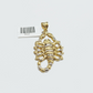 Real 10k Yellow Gold Scorpio Charm Pendant 10kt for Chain