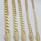 Real 14k Yellow Gold Necklace Link Chain Royal Cuban 7mm- 15mm 20 22 24 26 Inch