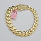 Real 14k Gold Bracelet 11mm Miami Cuban Link 8.5'' inch Men's 14kt Yellow Gold