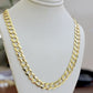 REAL 14k Gold Necklace Cuban Curb Link Chain Mens 10mm 20" - 30 Inch SOLID 14kt