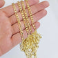 Figaro Link Chain 14k Yellow Gold Necklace 3.5mm 18 - 28 Inch SOLID 14kt STRONG