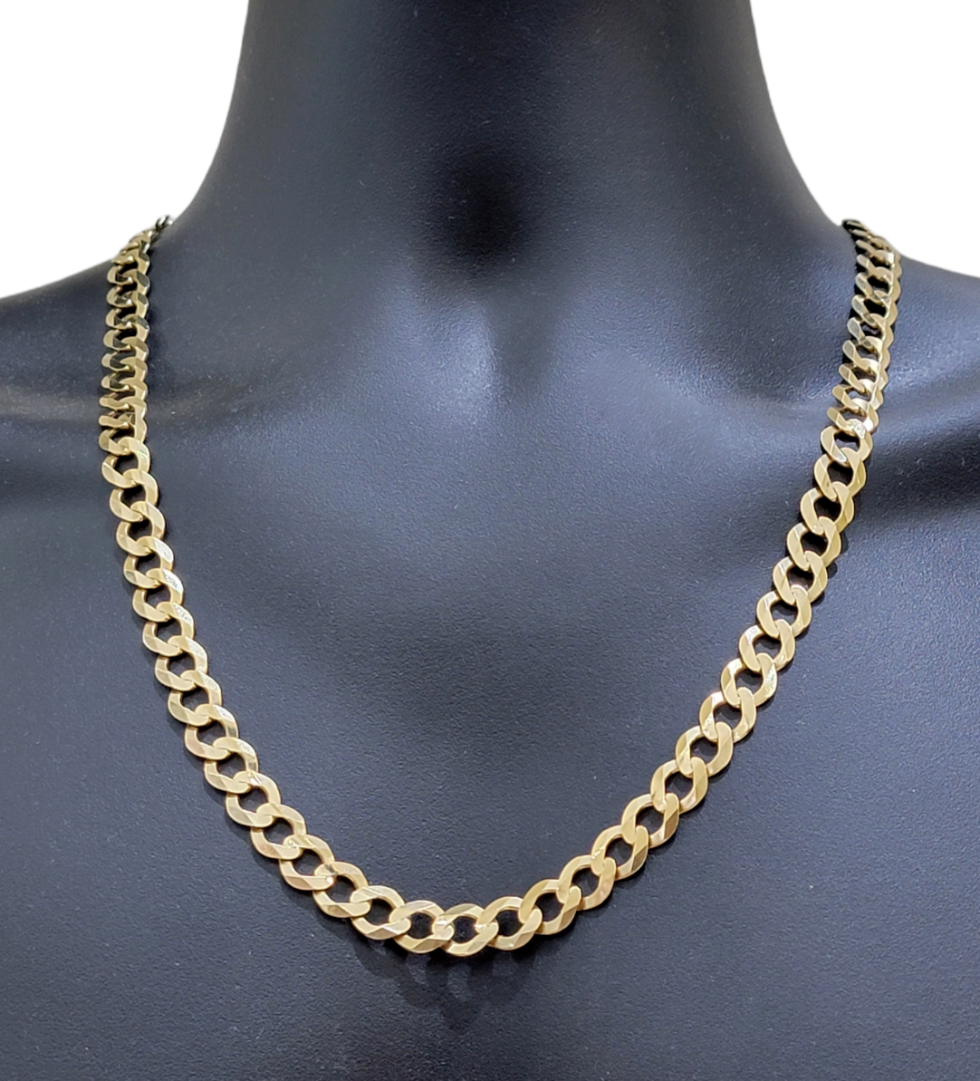 Real 10k Gold Chain Cuban Curb Link 10mm 18 in - 30 Inch Mens