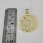10k Jesus Crucifix Charm Pendant Medallion Religious REAL 10Kt Yellow Gold Real