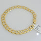 Real 10k Yellow Gold Bracelet Solid Cuban Link 7 Inch 7mm 10kt Women Bracelet