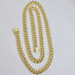 14k Gold Chain Necklace 24 Inch Miami Cuban Link 8mm Box Lock Real 14KT For Mens