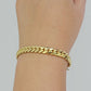 Real 14k Gold Bracelet Miami Cuban Link 7mm 7.5"-9" Men's Solid 14kt Yellow Gold