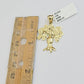 Real 10k Yellow Gold charm Money Tree Pendant 1.2 Inch For Mens 10KT /AS