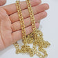 Real 10k Yellow Gold Necklace Chain Chino Link 6mm SOLID 18 - 26 Inch Mens 10Kt