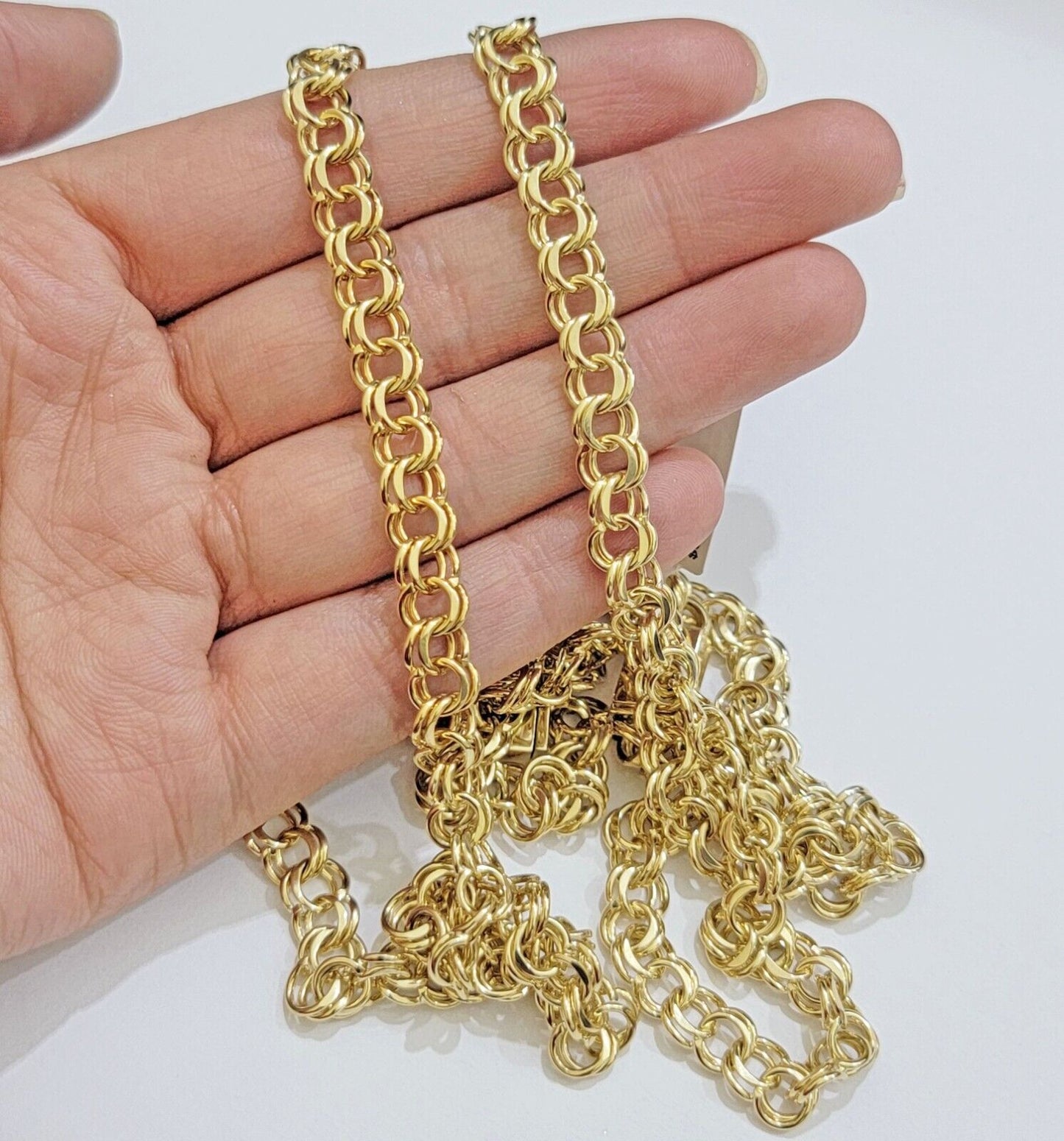 Real 10k Yellow Gold Necklace Chain Chino Link 6mm SOLID 18 - 26 Inch Mens 10Kt