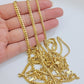 Solid 18k Gold Chain Necklace Miami Cuban Link 2.5mm-4mm 18"-26 Inch Real 18kt