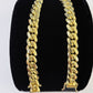 14k Yellow Gold Necklace 8mm Miami Cuban Link Chain 20 - 32 Inch REAL 14kt SOLID