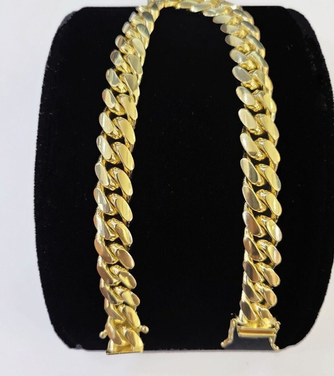 14k Yellow Gold Necklace 8mm Miami Cuban Link Chain 20 - 32 Inch REAL 14kt SOLID