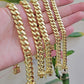 Mens 14k Gold Bracelet Miami Cuban Link REAL 14kt SOLID 6 -10mm & 7.5- 9 Inch