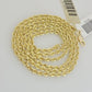 Real 10k Gold Chain Necklace Rope 24 Inch 2.5mm Diamond Cut Solid 10kt Men Women