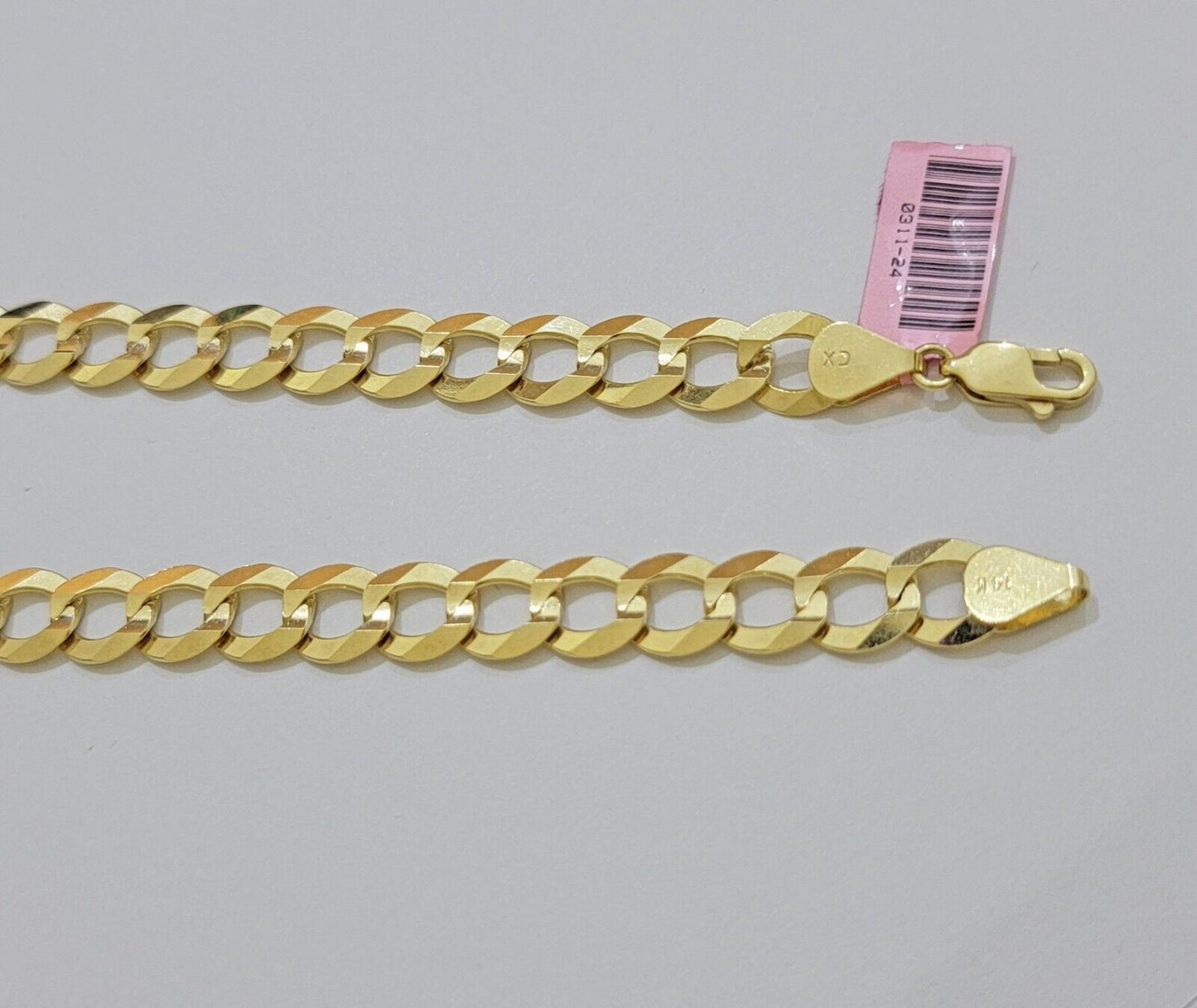 SOLID 14k Gold Necklace Cuban Curb Link Chain 9mm 10mm 11mm 18-30 Inch REAL 14kt