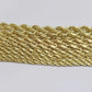 Real 14K Yellow Gold Rope Chain 2.5-5mm Necklace 18-26 Inches Lobster Lock SALE