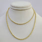 14k Solid Rope Chain Necklace 2mm 16"-24" Inch Yellow Gold Men Women 14Kt