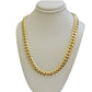 14k Yellow Gold Necklace 8mm Miami Cuban Link Chain 20 - 32 Inch REAL 14kt SOLID