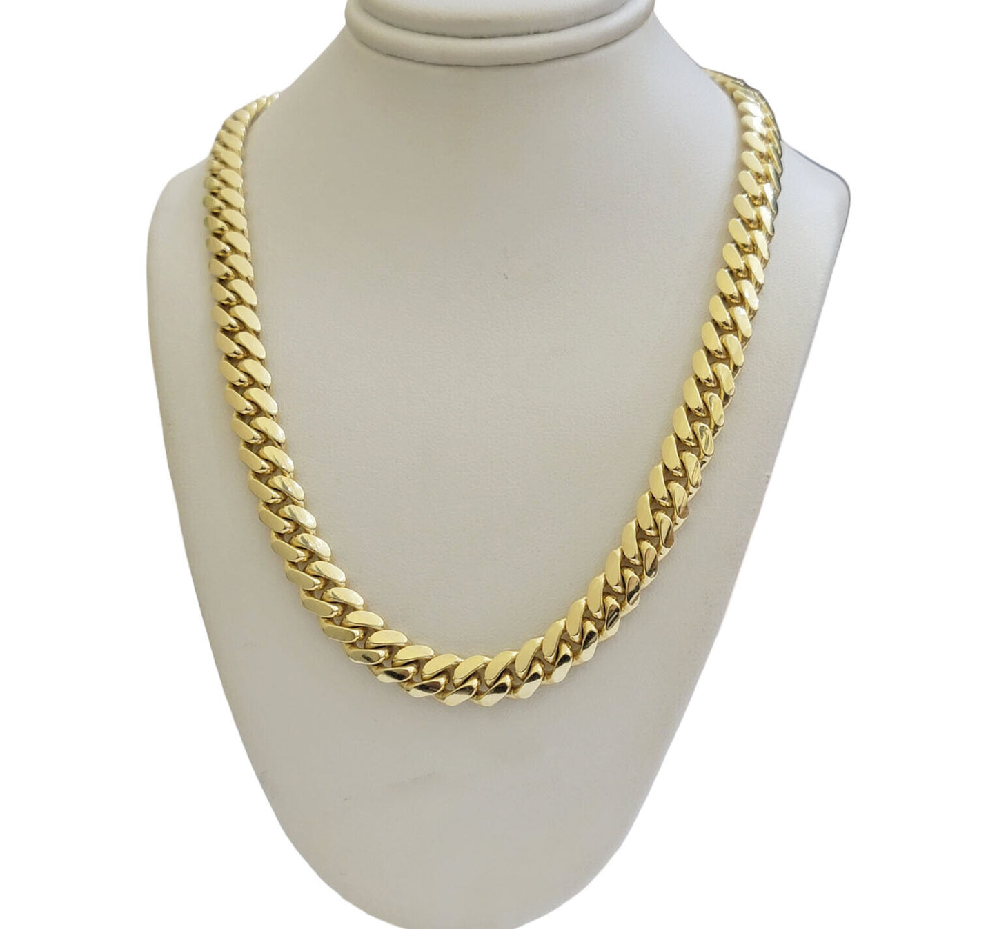 14k Yellow Gold Necklace 8mm Miami Cuban Link Chain 20 - 32 Inch REAL 14kt SOLID