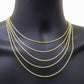Solid 18k Yellow Gold Rope Chain Necklace 2mm 16-24 Inch Diamond Cut 18kt SALE