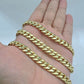 Real 10k Yellow Gold 8mm Miami Cuban Chain Necklace 18''-30'' inch 10kt Unisex