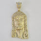 10k Jesus Head Charm Pendant Religious REAL 10Kt Yellow Gold
