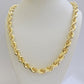 Real 14k Gold Rope Chain Necklace 28 Inch 8mm Mens Diamond cut SOLID 14KT Yellow