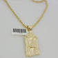 Real 10k Gold Rope Chain Jesus Face Charm Pendant Set 3mm Necklace 18"-26" SOLID