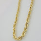 Real 10k Gold Necklace 6mm Rope 28 Inch Diamond Cut Solid 10kt Chain For mens