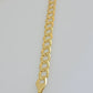 Real 10k Yellow Gold Bracelet Solid Cuban Link 7 Inch 7mm 10kt Women Bracelet