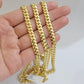 Real 10k Yellow Gold Chain 22 Inch 6mm Miami Cuban Link SOLID 10kt Strong Link