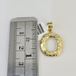 10k Gold Initial O Charm Rope Chain 16"-26" 2.5mm SET Necklace Alphabet Pendant