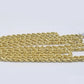 Real 14K Yellow Gold Rope Chain Necklace 5mm 22" 24" 26" inch for Men, Lobster