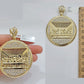 Real 10k Gold Charm Pendant Last Supper 2.5 Inch 10kt Yellow Gold For Mens Chain