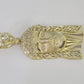 10k Jesus Head Charm Pendant Religious REAL 10Kt Yellow Gold