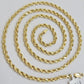 Real 10k Yellow Gold Rope Chain Charm Jesus Head Pendant SET 3mm Necklace