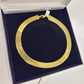 Real 10k Yellow Gold Herringbone Chain Necklace 15mm 22Inch Solid 10kt Men Women