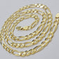 Figaro Link Chain 14k Yellow Gold 7mm Necklace 20 - 30 Inch SOLID 14kt STRONG