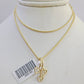 10K Solid Franco Chain Hearts Pendant Charm Necklace 16"-22" 1mm Gold Ladies