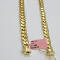 14k Yellow Gold Necklace 8mm Miami Cuban Link Chain 20 - 32 Inch REAL 14kt SOLID