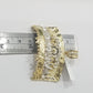 Real 10kt yellow gold Last Supper pendant charm 3D style