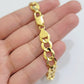 10k Gold Bracelet Id Name Plate Solid Yellow Gold 8Inch 8mm Cuban Curb Link REAL