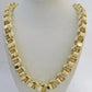 Real 10k Gold Necklace Byzantine Box Chain 12mm 24 Inch For Mens 10kt Alexandria