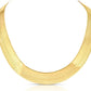 Real 10k Yellow Gold Herringbone Chain Necklace 15mm 22Inch Solid 10kt Men Women