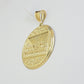 Real 10k Yellow Gold charm Pendant Last supper 2.25 Inch For Men's 10KT / CAL