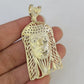 10k Jesus Head Charm Pendant Religious REAL 10Kt Yellow Gold