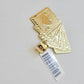 Real 10k Yellow Gold charm Flash Card Pendant 1.75 Inch For Men's 10KT GOLD /AS