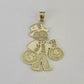 10k Grandpa Money Bag Charm Pendant REAL 10Kt Yellow Gold Real
