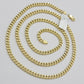 Real 10K Yellow Gold Chain Necklace Miami Cuban Link Chain 4.5mm 18" - 26'' Inch